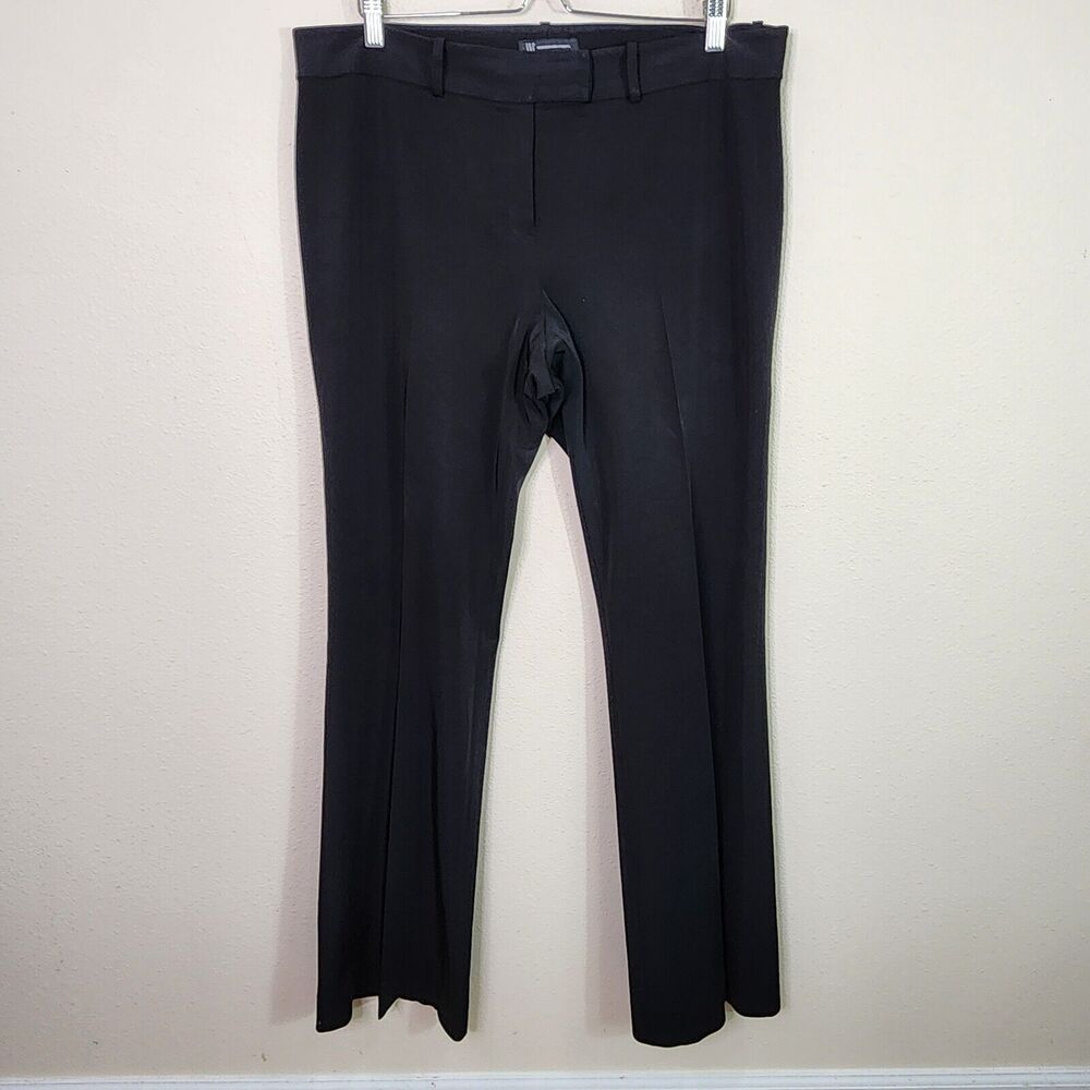 International Concepts Women's Black Dress Pants Workwear Size 12 x 34 Slacks